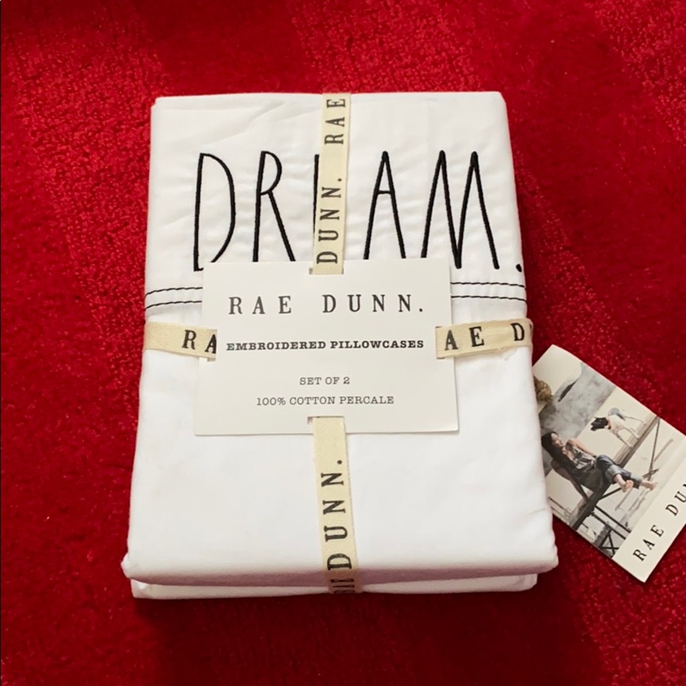 Rae Dunn🌙DREAM✨Embroidered Pillow Case